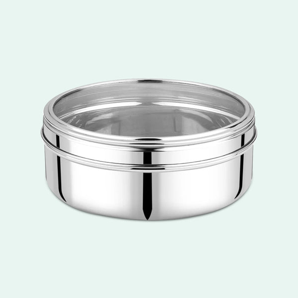 PURI DABBA WITH TRANSPARENT LID - Bhalaria Metal Forming