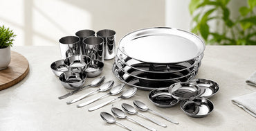 Shop the Best Stainless Steel Dinner Set Online Shopping